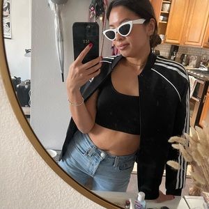 Adidas track jacket black xs